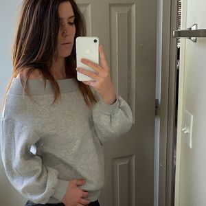 H&M off shoulder sweatshirt